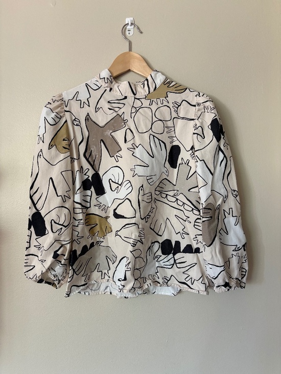 Eve Gravel Tops - Eve Gravel Made in Montreal Canada Print Shirt